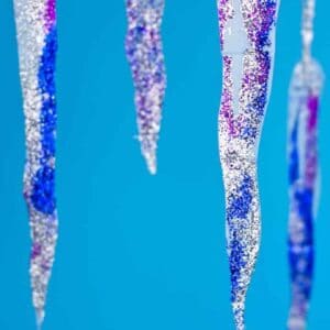 Gorgeous Glittery Icicle Craft