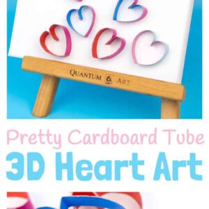 3D Cardboard Tube Heart Art