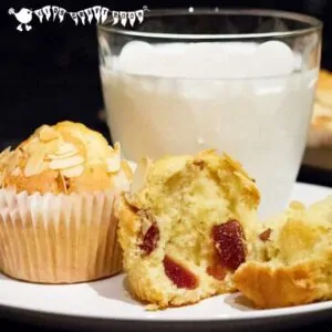 Delicious Cherry and Almond Muffin recipe.