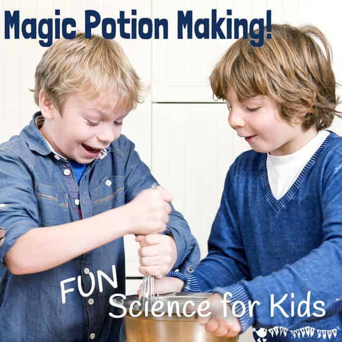 Magic Potion Making! A fun science activity for kids.