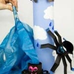 Itsy Bitsy Spider Play Set - easy to make and great for bringing the nursery rhyme to life. A fun spider craft for kids.