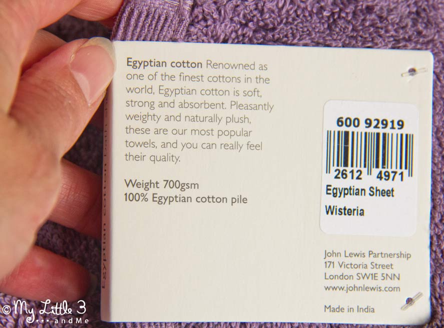 John Lewis Bath Sheet Review- made from Egyptian cotton at 700gsm