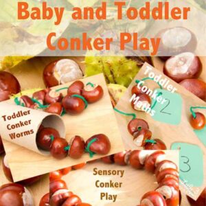 Baby and Toddler Conker (Buck Eye) Play Ideas