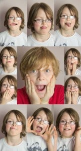 Collage of children's faces