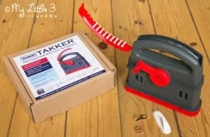 Do you hate using heavy drills and raw plugs to hang pictures? I do! I've been trying out the fab , new, lightweight Hardwall Takker instead. Here's my Hardwall Takker review.