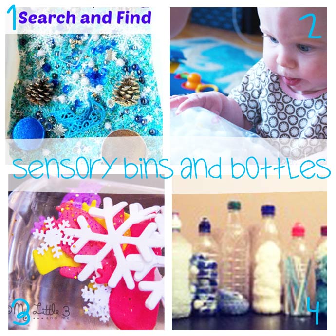 Brrrr...Over 30 frosty, frozen, fun Sensory Play Ideas to keep you and your little ones busy this Winter Holidays.