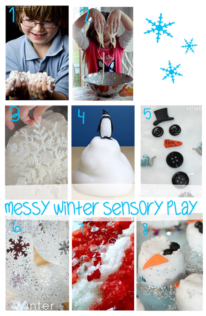 Brrrr...Over 30 frosty, frozen, fun Sensory Play Ideas to keep you and your little ones busy this Winter Holidays.