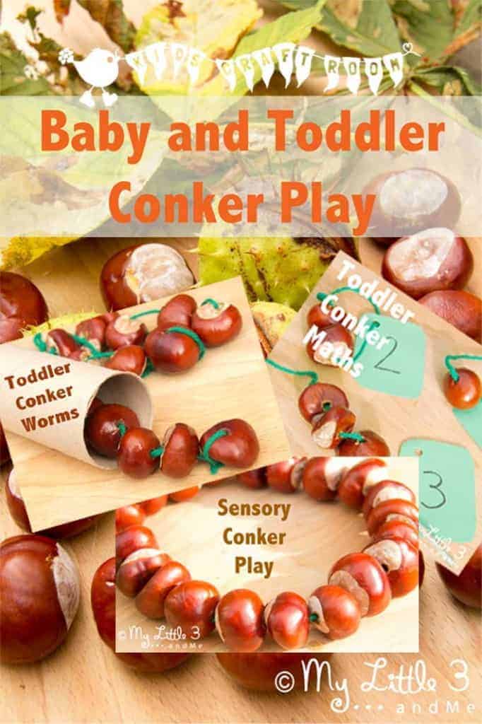 Baby and Toddler Conker (Buck Eye) Play Ideas