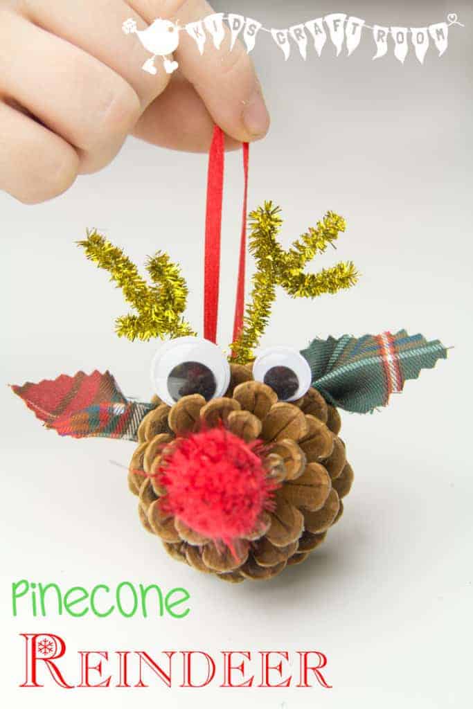 Do you love all things Rudolf? Our homemade Pinecone Reindeer Ornaments are so easy to do and just too cute for words! A fun Christmas craft for children.