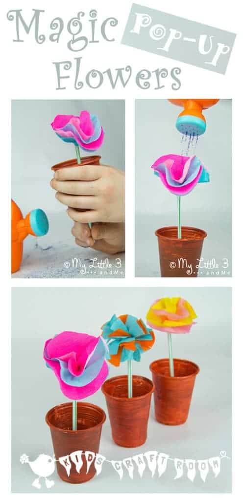 Magic Pop Up Flowers, an interactive "Mary, Mary Quite Contrary" nursery rhyme craft for kids.