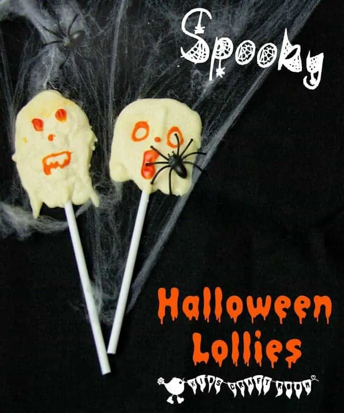 Looking for Halloween food for kids and Halloween crafts for kids? Combine the two with Spook-tastic Ghost Lollies, a fun Halloween craft you can eat!