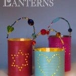 Tin Can Lanterns are beautiful gifts kids can make for others.