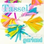 Make the cutest and most colourful mini tissue paper tassel garlands ever! They're just perfect for decorating kids bedrooms and parties or even the garden.