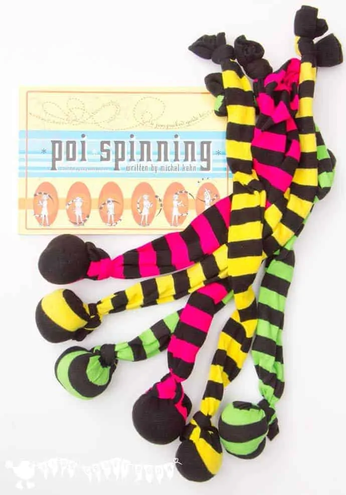 See how to make SOCK POI quickly, easily and cheaply. POI SPINNING is a fun activity for kids encouraging outside play and gross motor skills development. An exciting circus skills for kids.