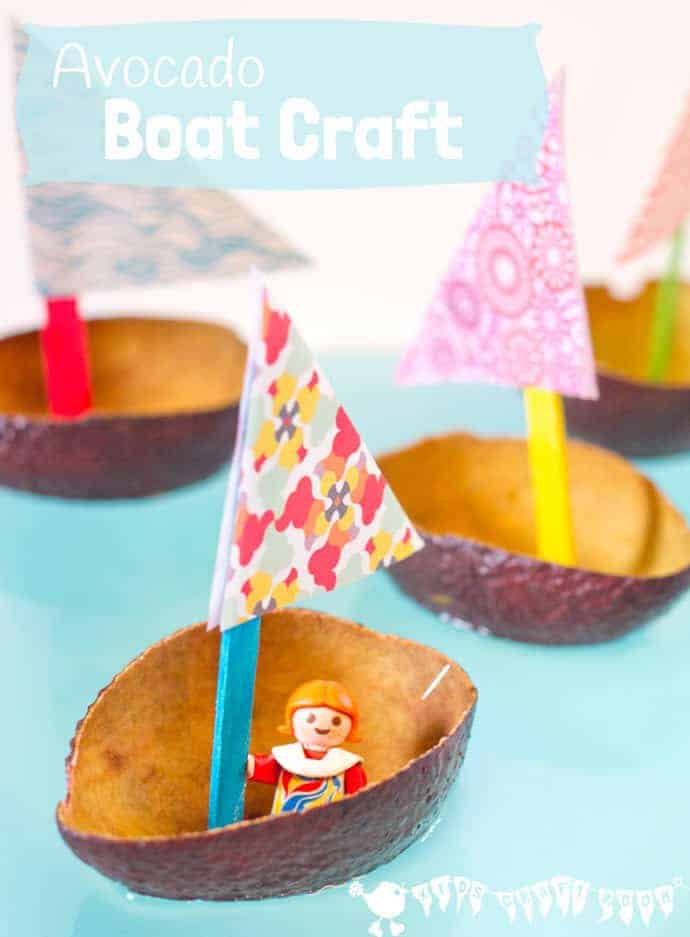 Avocado Boat Craft - Kids Craft Room
