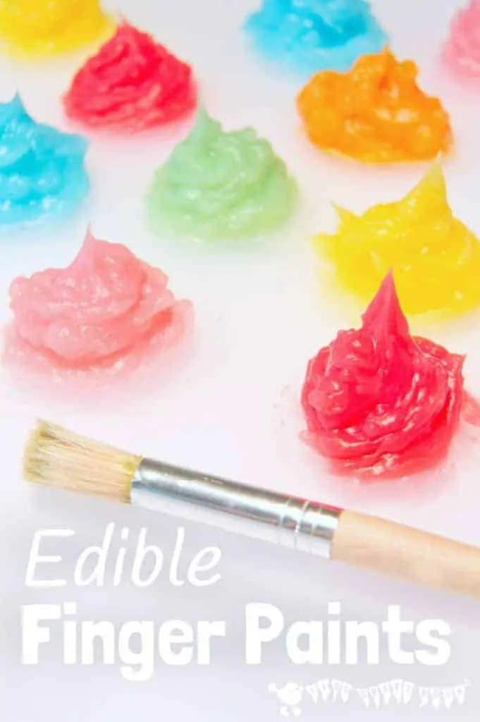 EDIBLE FINGER PAINT RECIPE - An easy homemade sensory, edible finger paint recipe that kids of all ages will adore exploring. This kids painting idea is so fun. Taste safe finger paint isn't just for babies and toddlers! #sensory #sensoryplay #sensoryrecipes #paintrecipes #ediblepaint #ediblesensoryplay #fingerpaints #kidsart #kidscrafts #craftsforkids #kidscraftroom #sensorybins #painting #kidsactivities #preschool #prek #ECE #earlyyears