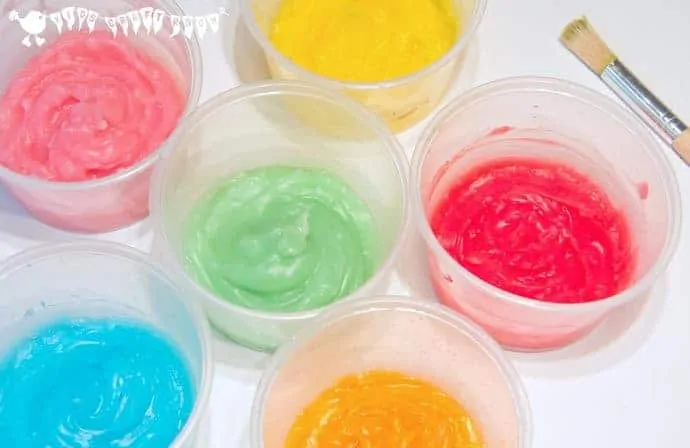 Finger paint isn't just for babies and toddlers! Here's an easy homemade sensory and edible finger paint recipe that kids of all ages will adore exploring.