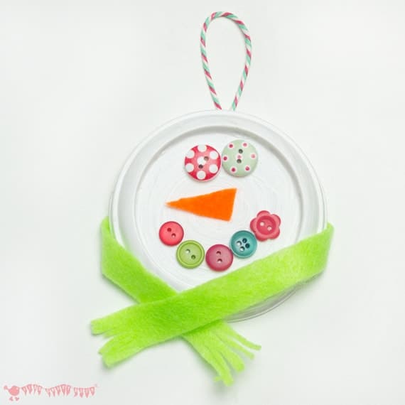 Cute Snowman Ornaments - Preschool Winter Craft