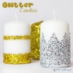 DIY Glitter Candles is an easy Christmas craft for kids and grown ups.