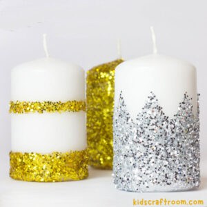 How To Make Glitter Candles