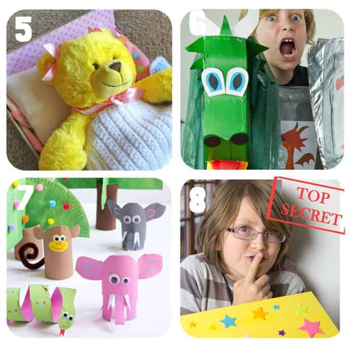Inspire creativity and imaginative play with homemade toys made from recycled materials like these awesome Cardboard Homemade Toys! Kids will love to play with something they've helped to make and it's great for building their environmental awareness too. 