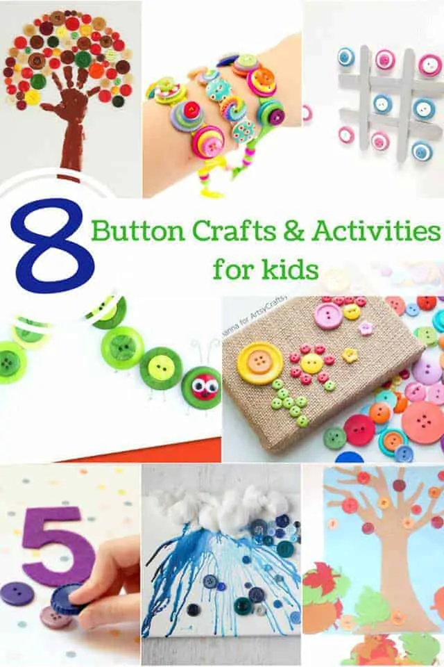 8 Beautiful Button Crafts And Activities For Kids