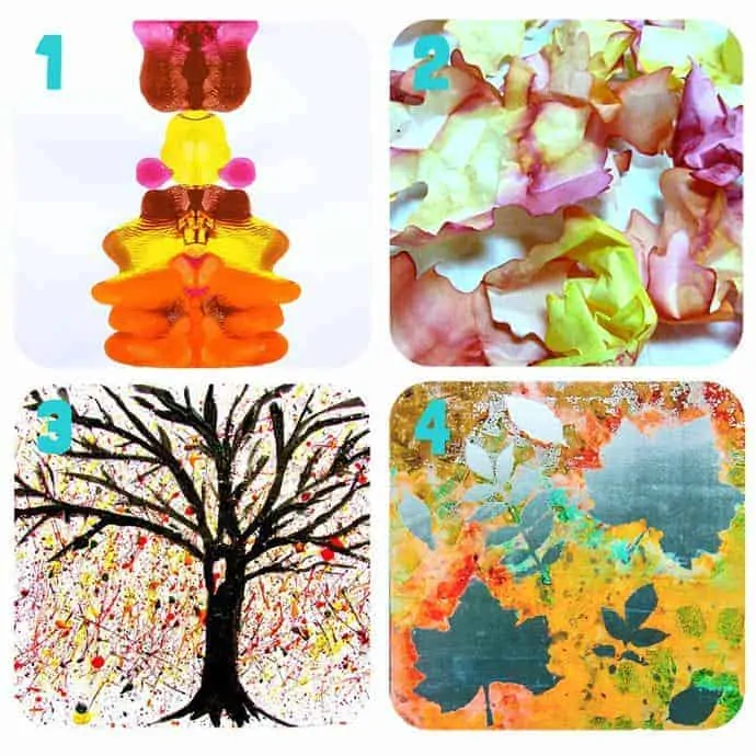 Amazing Fall Art Projects For Kids 1 -4.