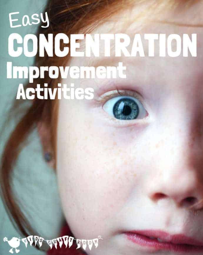 LEARNING ACTIVITIES that help IMPROVE CONCENTRATION can be loads of fun to do together and can be easily incorporated into daily life. Easy ideas to improve kids learning skills.
