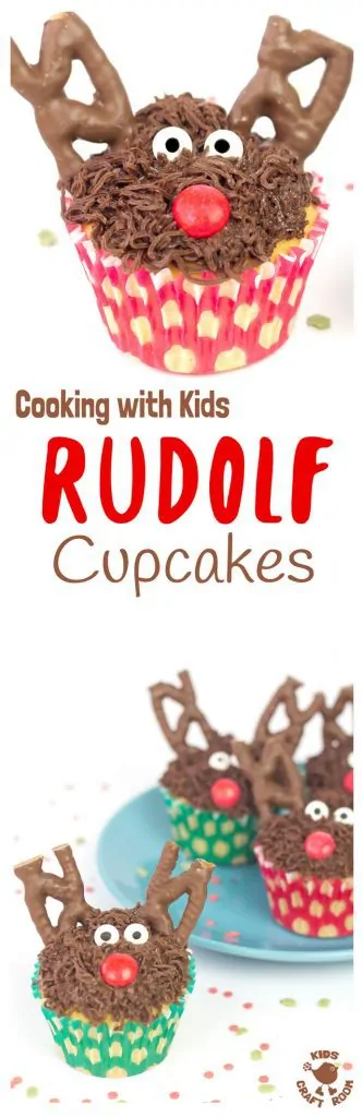 No one can resist these tasty and cute Reindeer Cupcakes. An easy Christmas recipe to get cooking with kids over the holidays. A fun festive family treat!