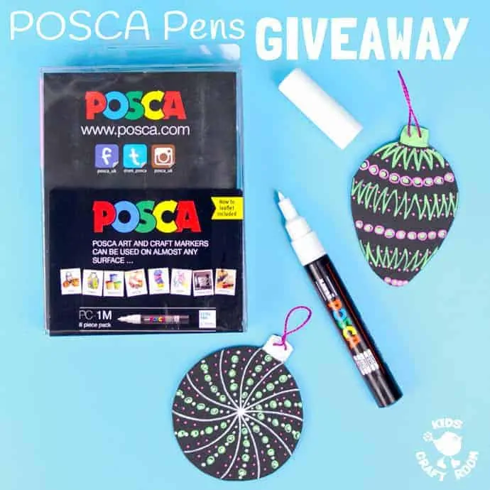 Win a fabulous set of Posca Pens in our giveaway. 