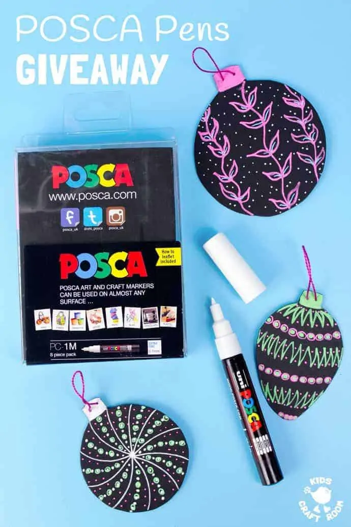 Win a fabulous set of Posca Pens in our giveaway. 