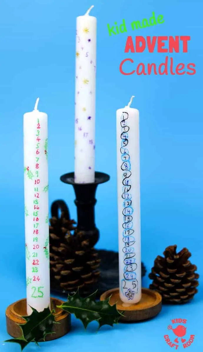 DIY Christmas Candles: 3 Easy Decorations! - A Piece Of Rainbow