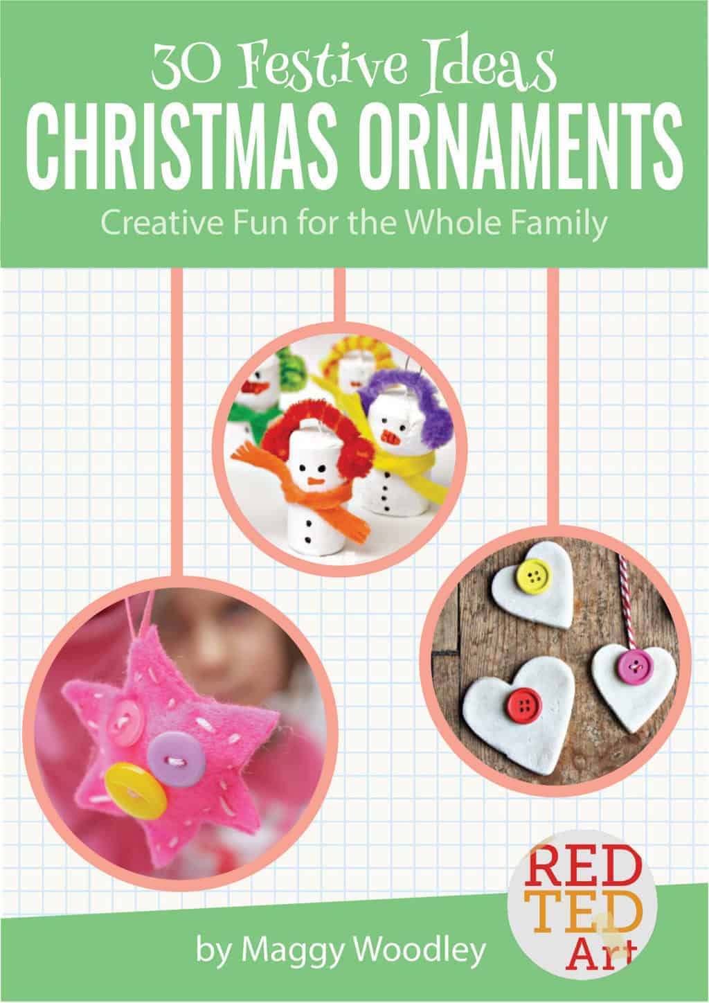 30 Delightful Christmas Ornaments from the new book 30 Christmas Ornaments. Christmas crafts for kids are a great way to make memories you'll treasure year after year.