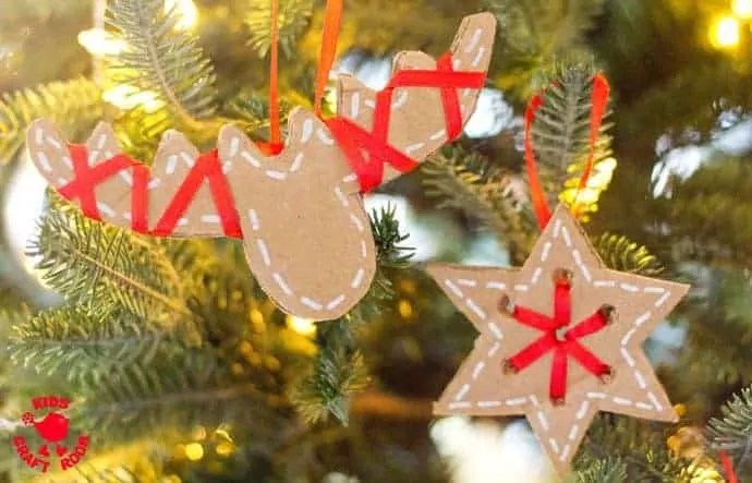 These pretty DIY cardboard ornaments will make your Christmas tree and home gorgeous this Winter. A simple recycled Christmas craft for kids and adults.