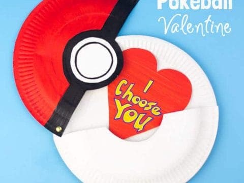 Paper Plate Pokeball Craft - Kids Craft 