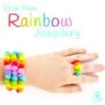 POM POM RAINBOW JEWELLERY CRAFT - Big kids, tweens and teens will love this cute and easy Rainbow Craft. Learn how to make rainbow bracelets, necklaces and rings to wear or gift to friends. A super St Patrick's Day craft with a difference!