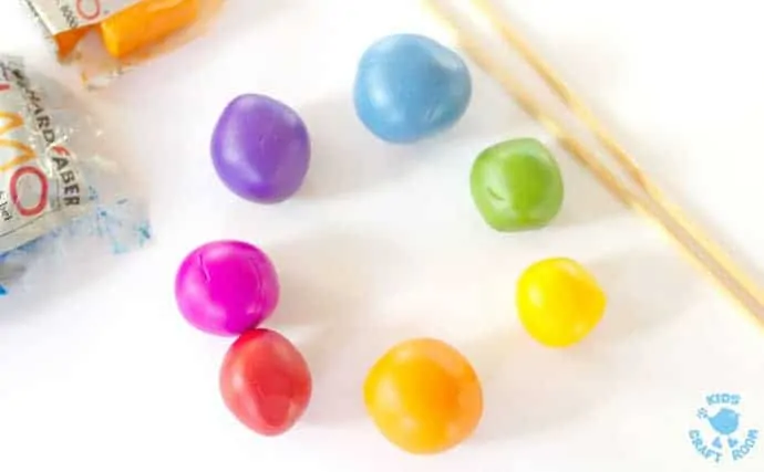 Rainbow Tangle Beads - Easy Polymer Clay Beads - Kids Craft Room