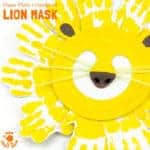 Handprint and Paper Plate Lion Masks - Kids Craft Room