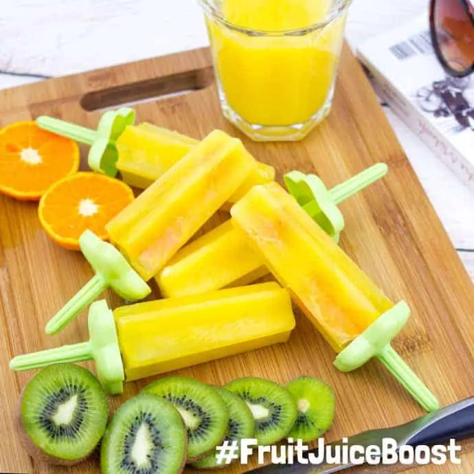 Have you tried a daily #FruitJuiceBoost for your kids? It's such an easy way to give them one of their recommended portions of fruit and vegetables every day. Here are my favourite ways to enjoy a serving of pure fruit juice every single day.