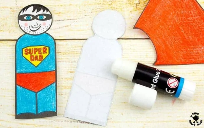 FLYING SUPERHERO FATHER'S DAY CRAFT step 5