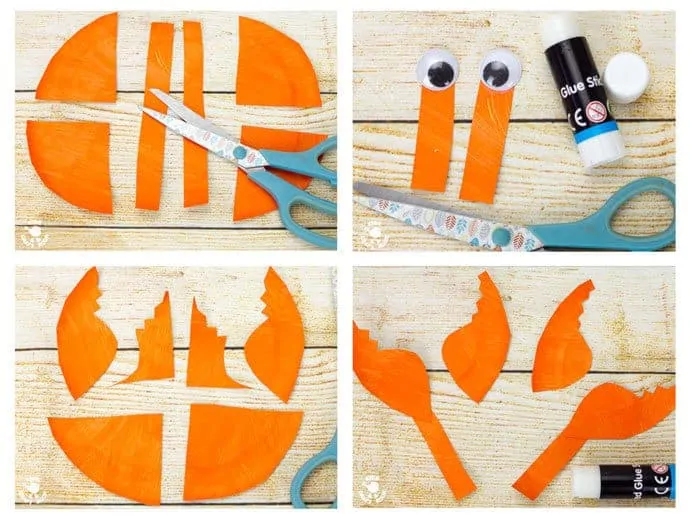 PAPER PLATE CRAB CRAFT STEPS 5 - 8 - This interactive Rocking Paper Plate Crab Craft is a fun kids Summer craft. Children will love rocking and nipping with these adorable homemade crabs and their cheeky moveable pincers. 
