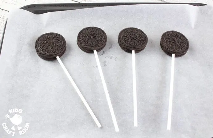 Step 1 - JAZZY OREO POPSICLES are FUN! A perfect recipe for cooking with kids. Sweet, decadent, easy to make and great for sharing with friends, JAZZY OREO POPS are delicious for play dates, parties and picnics.