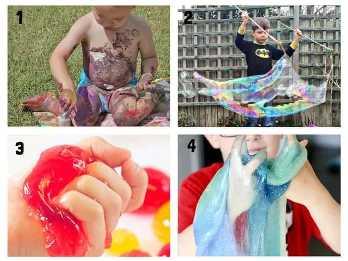 THE BEST SUMMER SENSORY PLAY IDEAS 1-4 - Want Summer sensory activities to keep the kids engaged, playing and learning? These 25+ Fun Summer Sensory Play Activities will be a hit with kids big and small.