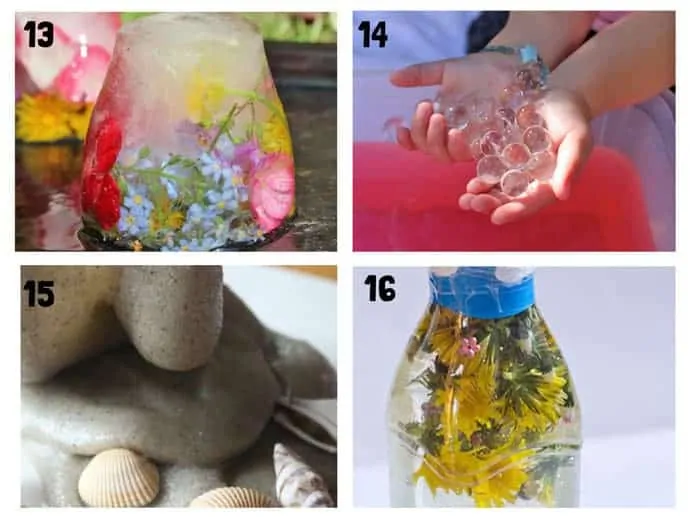 THE BEST SUMMER SENSORY PLAY IDEAS 13-16 - Want Summer sensory activities to keep the kids engaged, playing and learning? These 25+ Fun Summer Sensory Play Activities will be a hit with kids big and small.