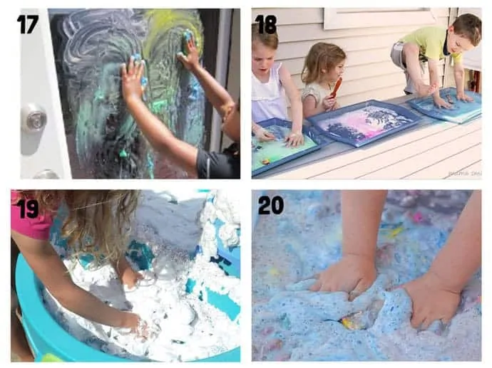 THE BEST SUMMER SENSORY PLAY IDEAS 17-20 - Want Summer sensory activities to keep the kids engaged, playing and learning? These 25+ Fun Summer Sensory Play Activities will be a hit with kids big and small.