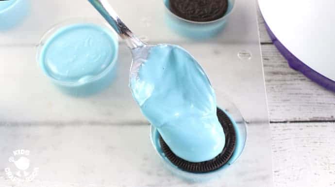 Step 3 - OREO SHARK TREATS are great for cooking with kids. A fin-tastic Summer activity perfect for shark week and ocean themes. Shark Cookies taste delicious and look adorable! 