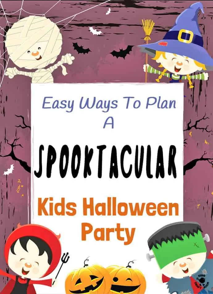 kids halloween party poster