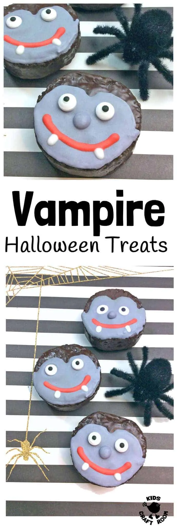 A collage of Easy Vampire Halloween Treats.