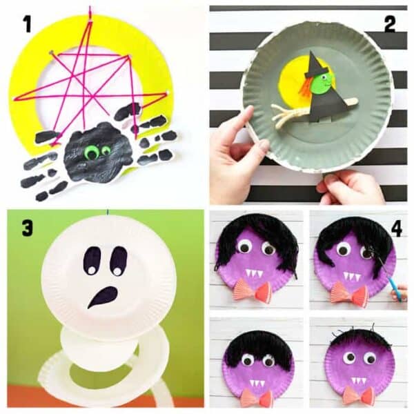 35 Fun Paper Plate Halloween Crafts - Kids Craft Room