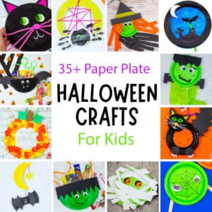 35 Fun Paper Plate Halloween Crafts